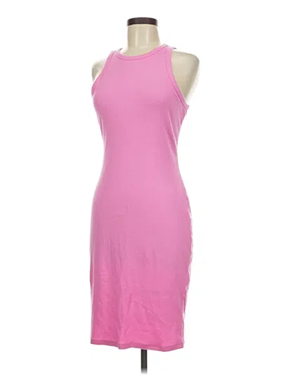 Pre-owned A.n.a. A New Approach Casual Dress In Pink