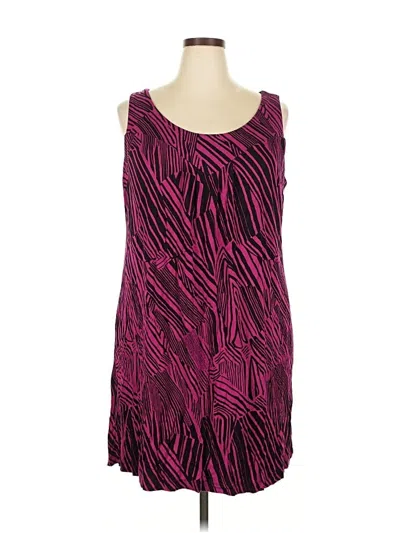 Pre-owned A.n.a. A New Approach Casual Dress In Purple