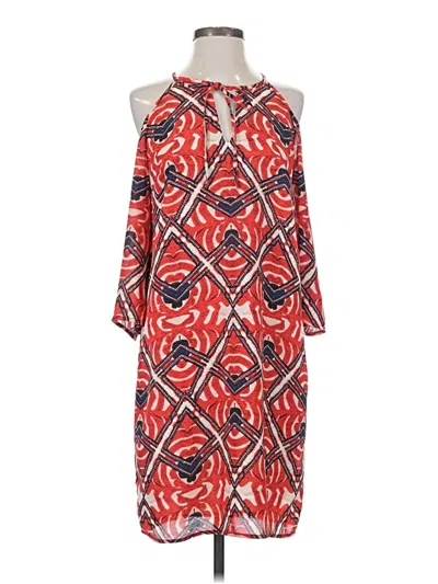 Pre-owned A.n.a. A New Approach Casual Dress In Red