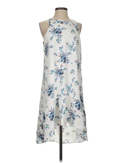 Pre-owned A.n.a. A New Approach Casual Dress In Silver