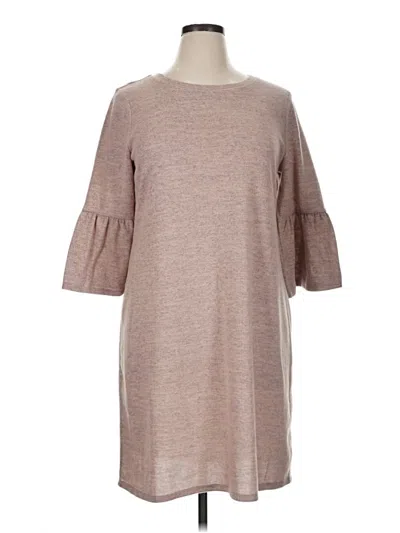 Pre-owned A.n.a. A New Approach Casual Dress In Tan