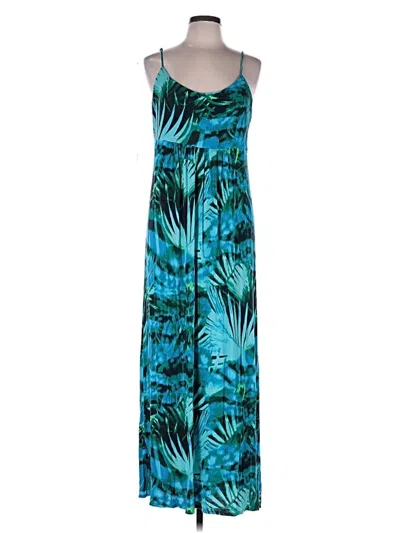 Pre-owned A.n.a. A New Approach Casual Dress In Teal