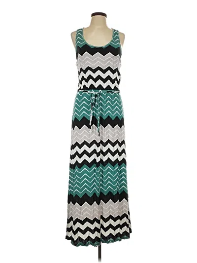 Pre-owned A.n.a. A New Approach Casual Dress In Teal