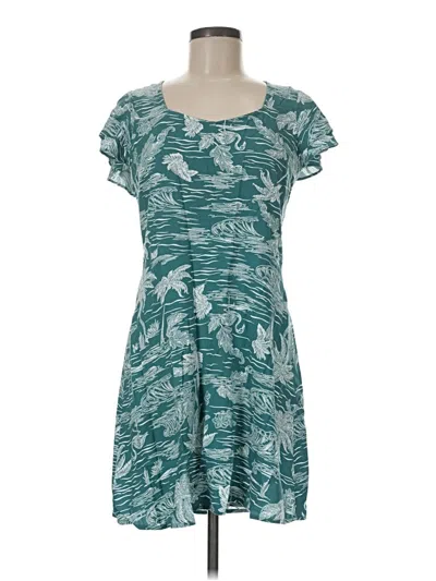 Pre-owned A.n.a. A New Approach Casual Dress In Teal