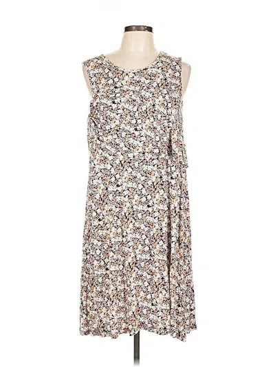 Pre-owned A.n.a. A New Approach Casual Dress In White