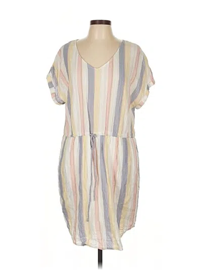 Pre-owned A.n.a. A New Approach Casual Dress In White