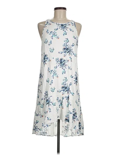 Pre-owned A.n.a. A New Approach Casual Dress In White