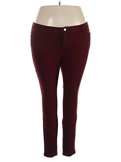 Pre-owned A.n.a. A New Approach Casual Pants In Burgundy