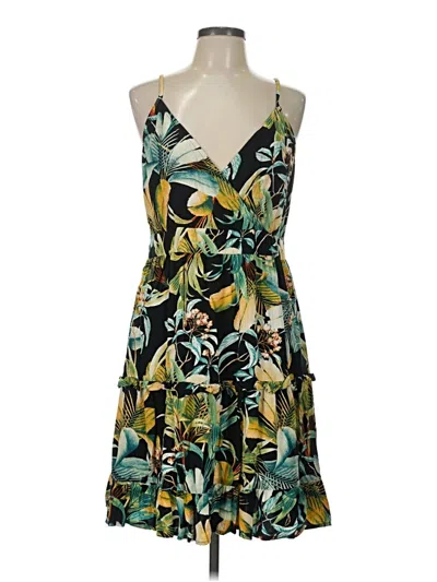 Pre-owned A.n.a. A New Approach Cocktail Dress In Green