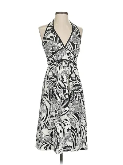 Pre-owned A.n.a. A New Approach Cocktail Dress In Silver
