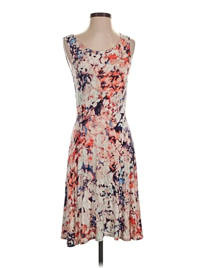 Pre-owned A.n.a. A New Approach Cocktail Dress In Tan