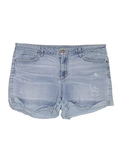 Pre-owned A.n.a. A New Approach Denim Shorts In Blue