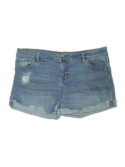Pre-owned A.n.a. A New Approach Denim Shorts In Blue
