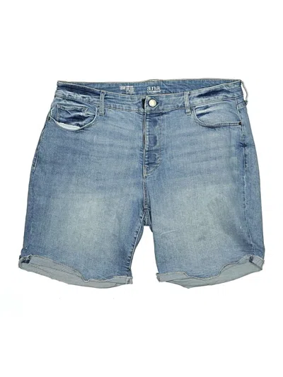 Pre-owned A.n.a. A New Approach Denim Shorts In Blue