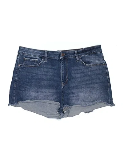 Pre-owned A.n.a. A New Approach Denim Shorts In Blue
