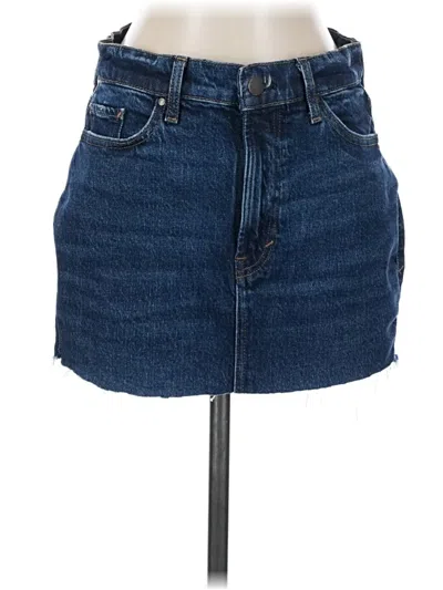 Pre-owned A.n.a. A New Approach Denim Skirt In Blue