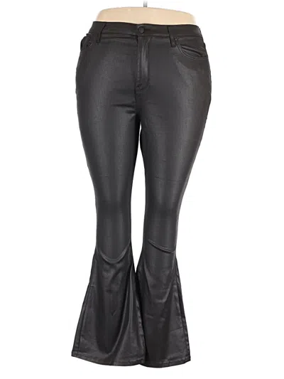 Pre-owned A.n.a. A New Approach Faux Leather Pants In Black