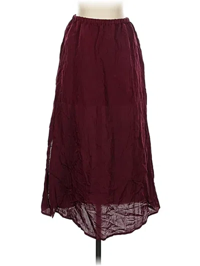 Pre-owned A.n.a. A New Approach Formal Skirt In Burgundy