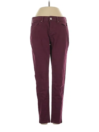 Pre-owned A.n.a. A New Approach Jeans In Burgundy