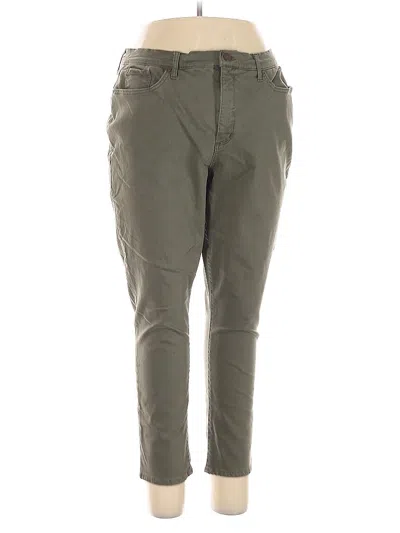 Pre-owned A.n.a. A New Approach Khaki Pant In Green