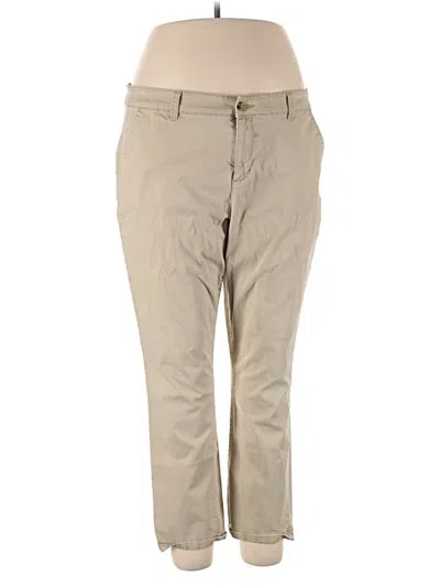 Pre-owned A.n.a. A New Approach Khaki Pant In Tan