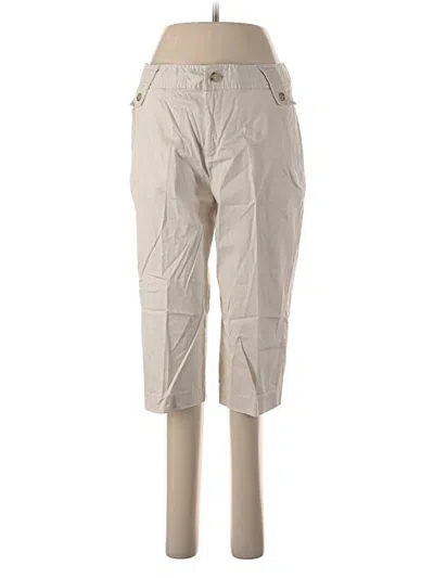 Pre-owned A.n.a. A New Approach Khaki Pant In White