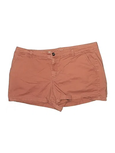 Pre-owned A.n.a. A New Approach Khaki Shorts In Brown
