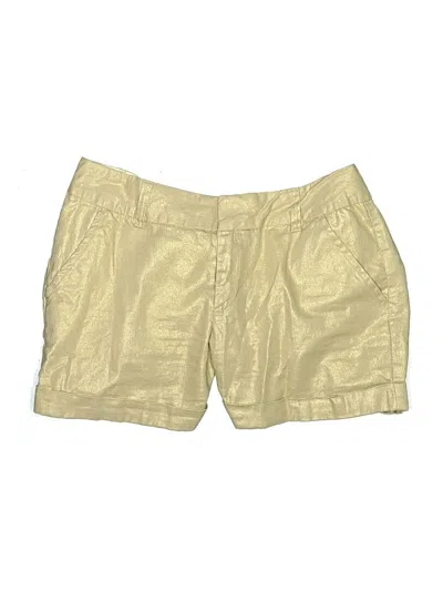 Pre-owned A.n.a. A New Approach Khaki Shorts In Gold