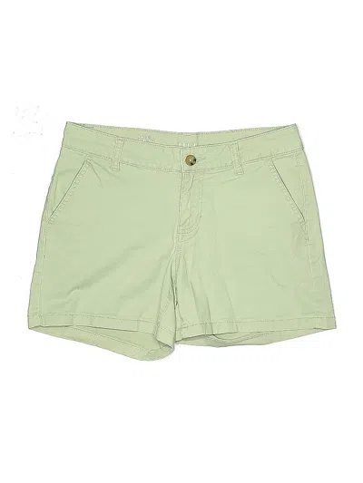 Pre-owned A.n.a. A New Approach Khaki Shorts In Green