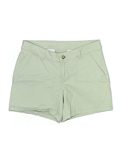Pre-owned A.n.a. A New Approach Khaki Shorts In Green