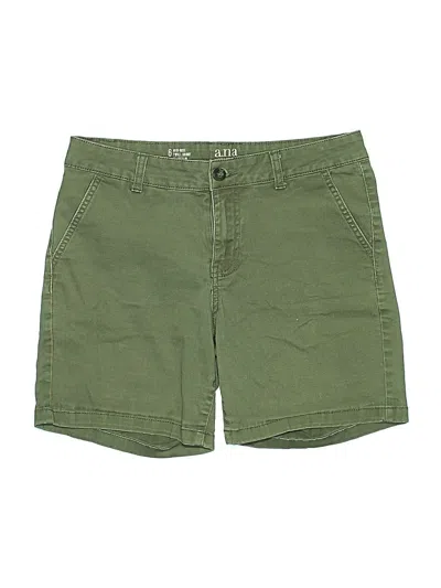 Pre-owned A.n.a. A New Approach Khaki Shorts In Green