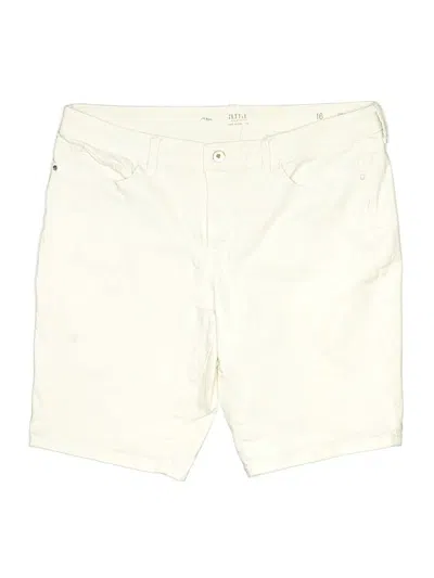 Pre-owned A.n.a. A New Approach Khaki Shorts In Ivory