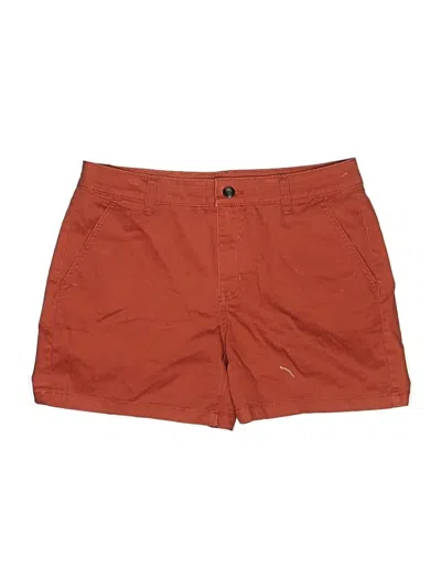 Pre-owned A.n.a. A New Approach Khaki Shorts In Orange