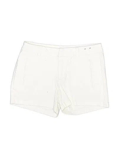 Pre-owned A.n.a. A New Approach Khaki Shorts In White
