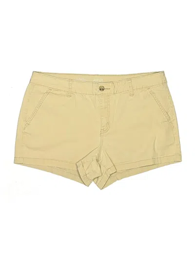 Pre-owned A.n.a. A New Approach Khaki Shorts In Yellow