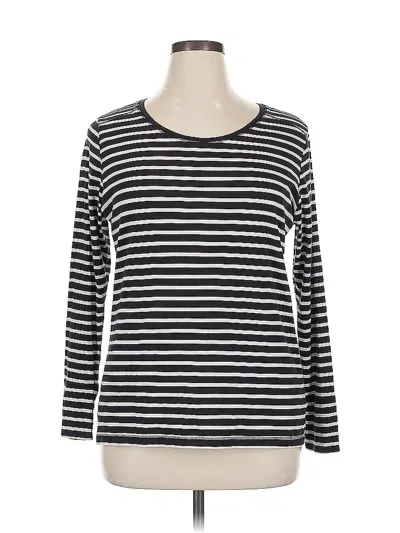 Pre-owned A.n.a. A New Approach Long Sleeve T-shirt In Black