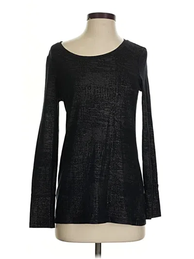 Pre-owned A.n.a. A New Approach Long Sleeve T-shirt In Black