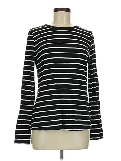 Pre-owned A.n.a. A New Approach Long Sleeve T-shirt In Black