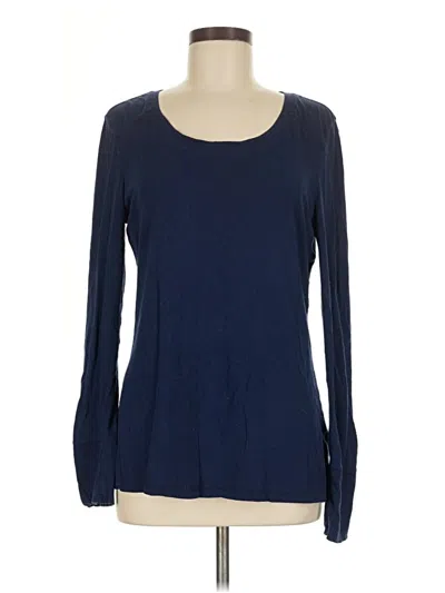 Pre-owned A.n.a. A New Approach Long Sleeve T-shirt In Blue