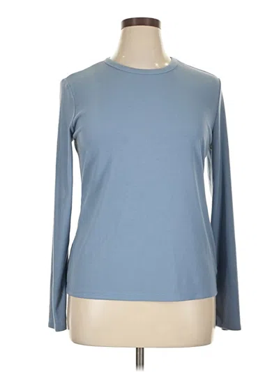 Pre-owned A.n.a. A New Approach Long Sleeve T-shirt In Blue