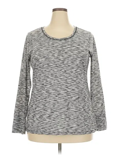 Pre-owned A.n.a. A New Approach Long Sleeve T-shirt In Gray