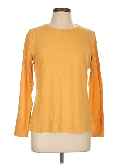 Pre-owned A.n.a. A New Approach Long Sleeve T-shirt In Yellow