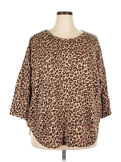 Pre-owned A.n.a. A New Approach Poncho In Brown