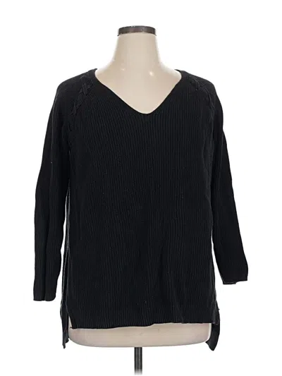 Pre-owned A.n.a. A New Approach Pullover Sweater In Black