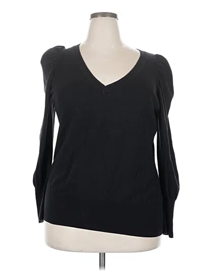 Pre-owned A.n.a. A New Approach Pullover Sweater In Black