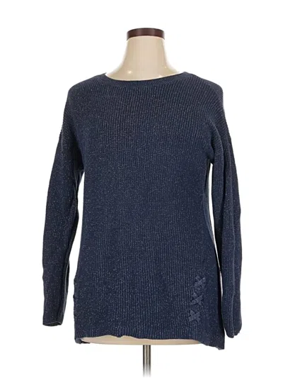 Pre-owned A.n.a. A New Approach Pullover Sweater In Blue