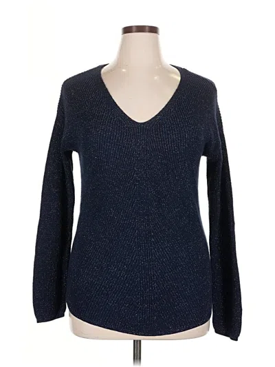 Pre-owned A.n.a. A New Approach Pullover Sweater In Blue