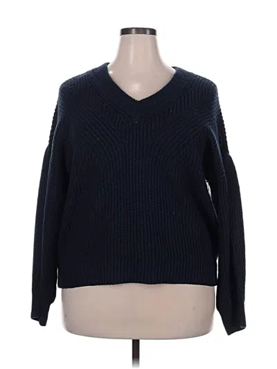 Pre-owned A.n.a. A New Approach Pullover Sweater In Blue