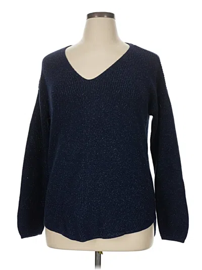 Pre-owned A.n.a. A New Approach Pullover Sweater In Blue