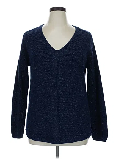 Pre-owned A.n.a. A New Approach Pullover Sweater In Blue